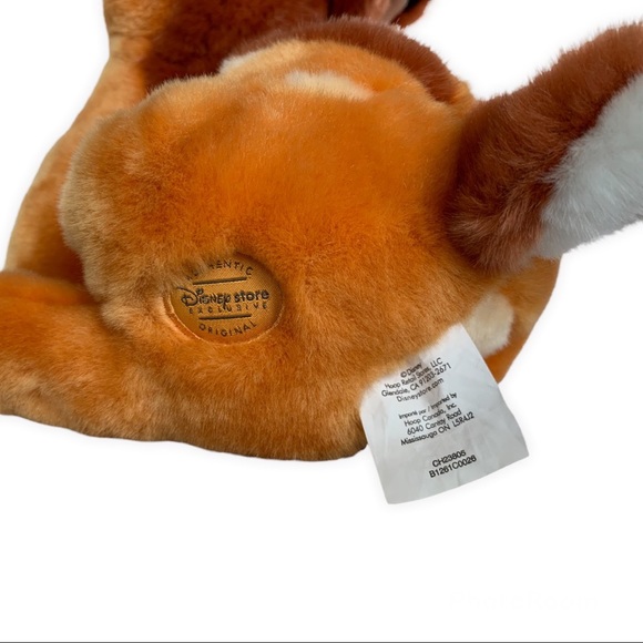Vintage Disney Store Bambi Fawn Plush Authentic Exclusive 14”Stuffed Animal - Picture 5 of 5
